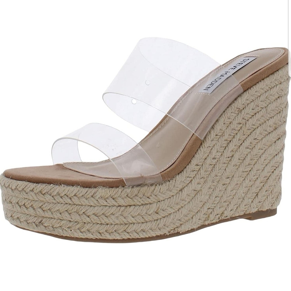 Steve Madden Sunrise Clear Wedges
